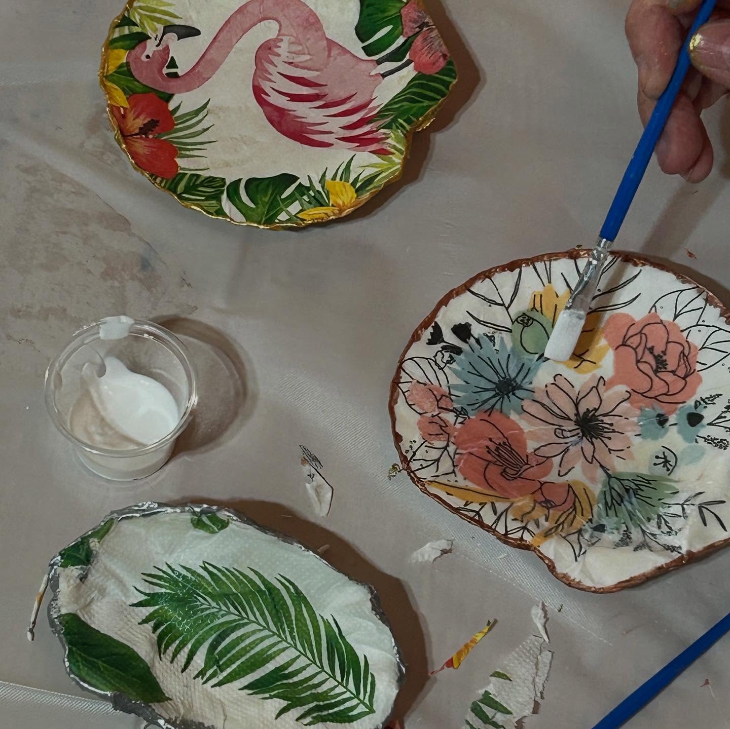 Decoupage Shells October 9