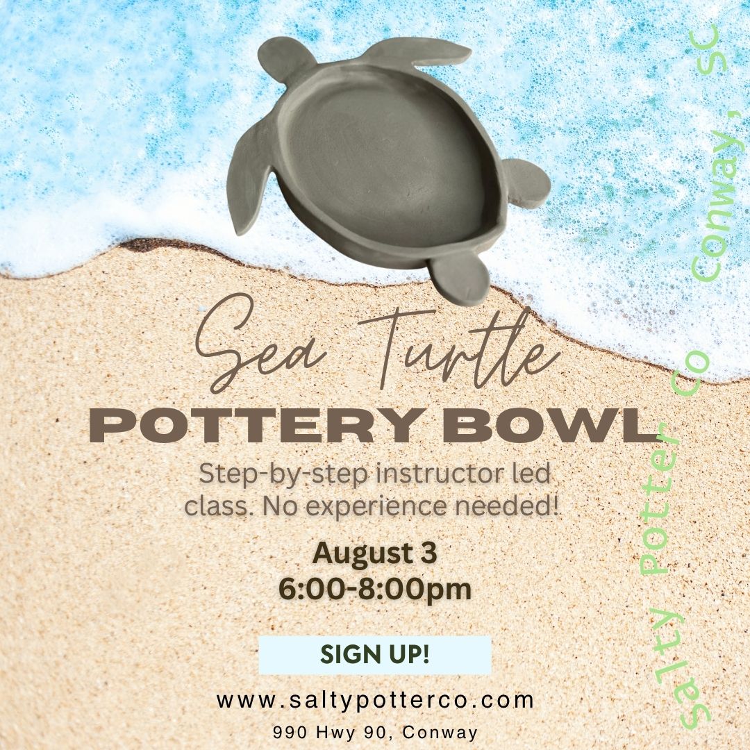 Pottery Class- Sea Turtle Bowls August 3rd