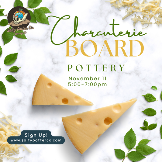 Adult Pottery Class- Charcuterie Board November 11