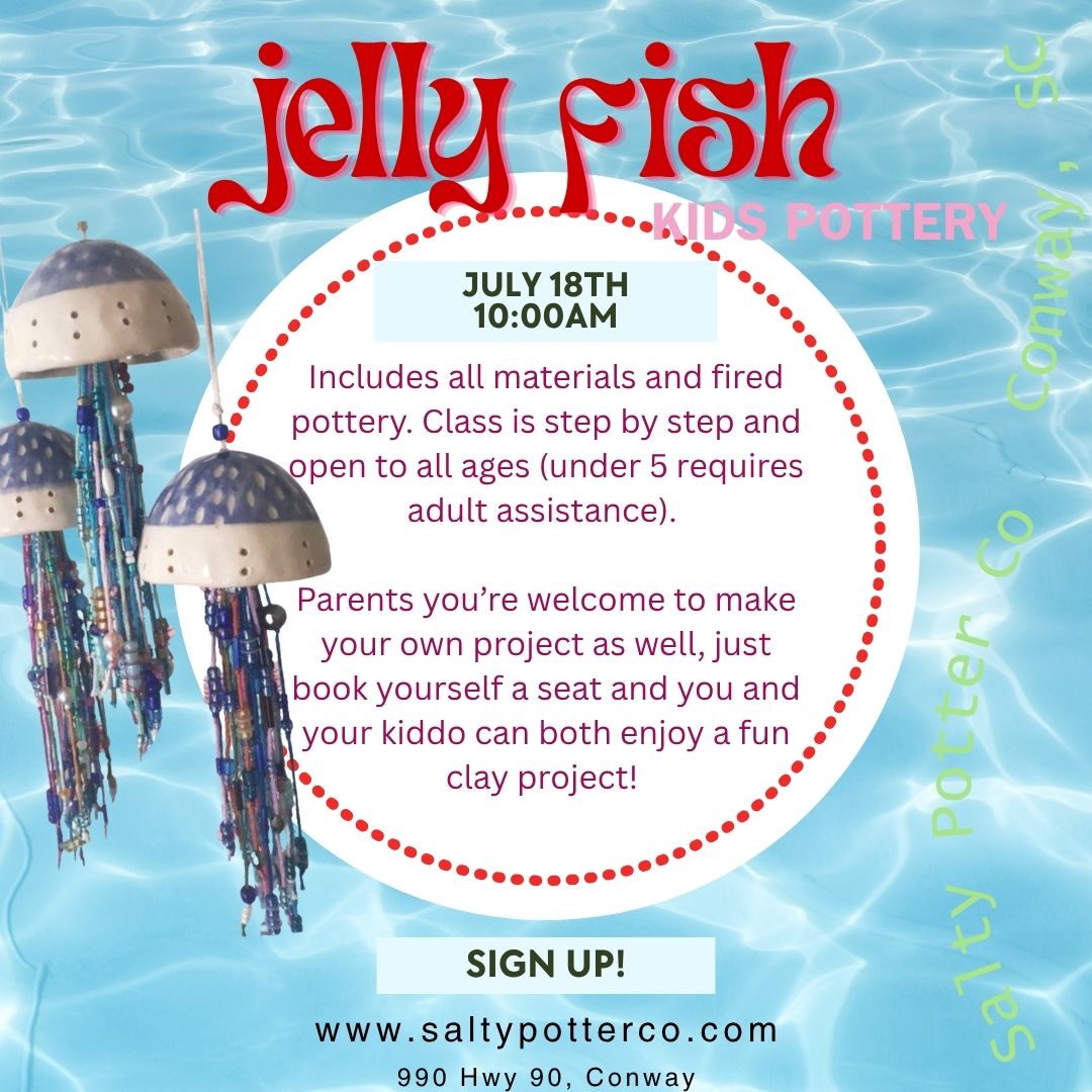 Kids Pottery Class- Jelly Fish July 18
