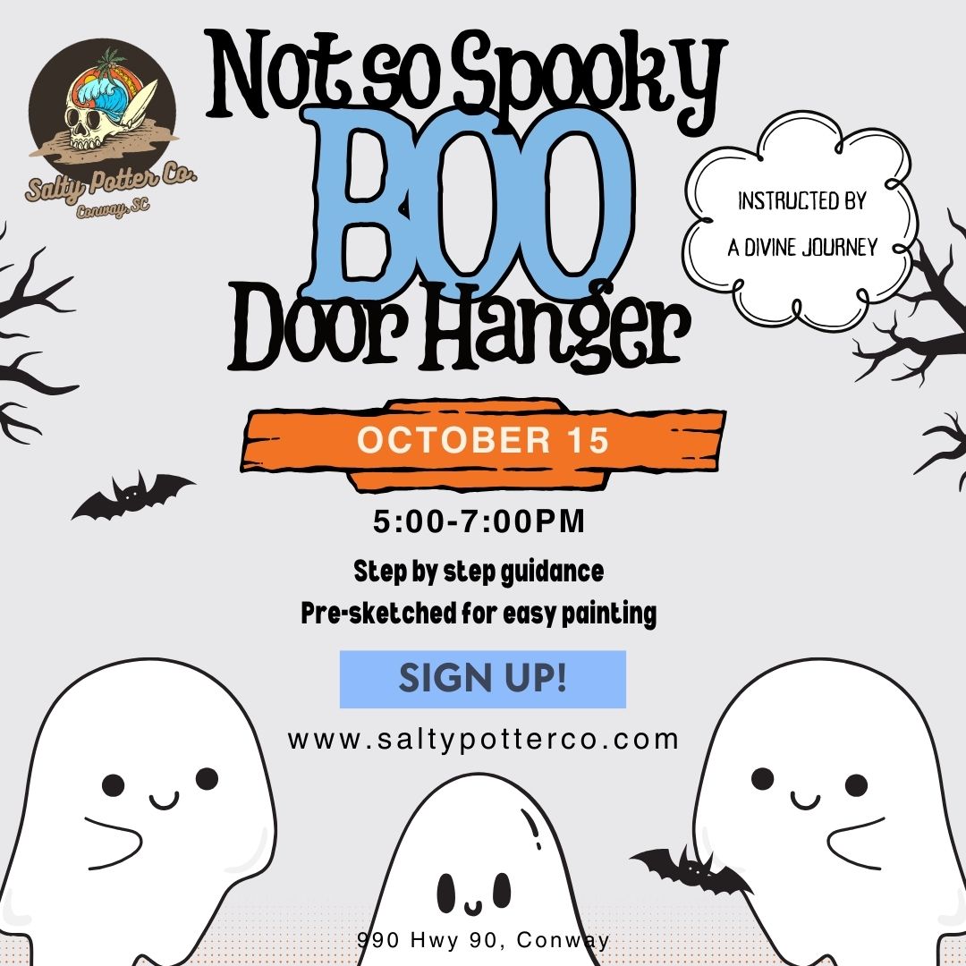 Not So Spooky BOO Door Hanger October 15