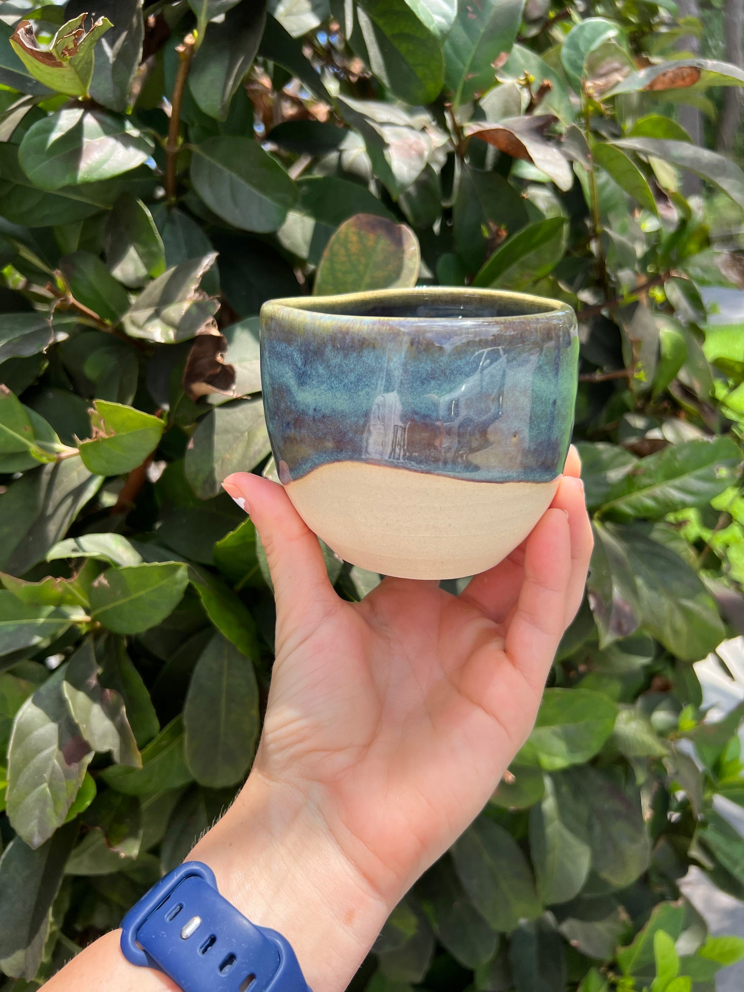 Blue Pour Bowl