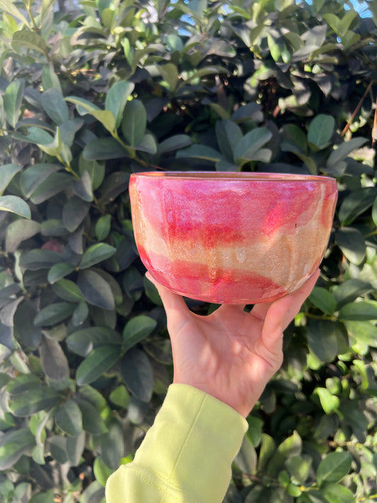 Pink & Orange Planter Bowl