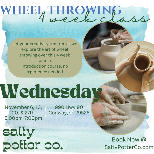 4 Week Introduction to Throwing WEDNESDAY Class