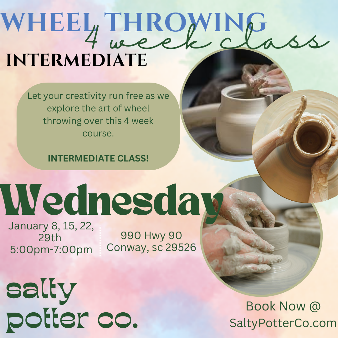 4 Week Introduction to Throwing Wednesday INTERMEDIATE Class