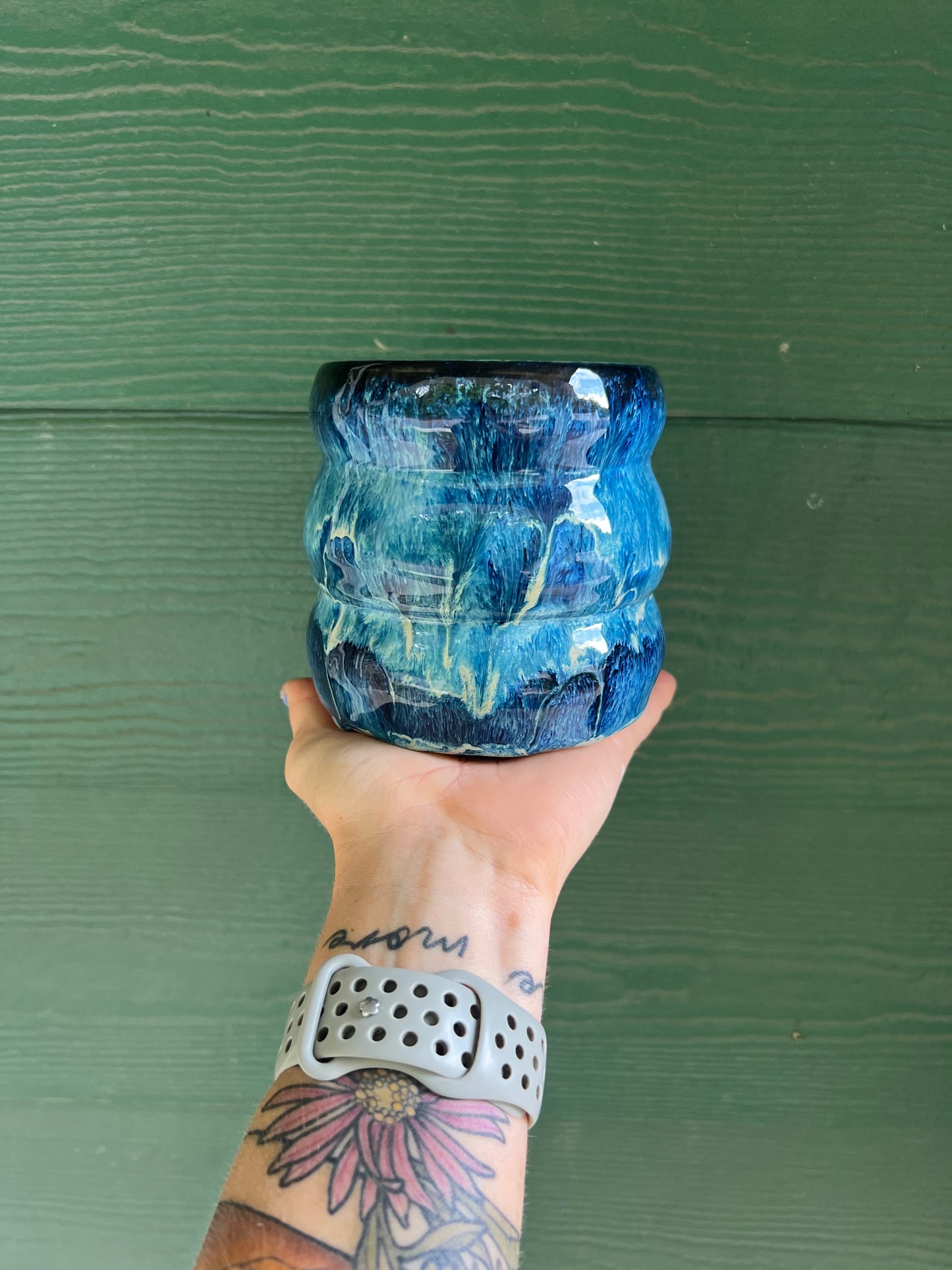 Blue Melt Vase