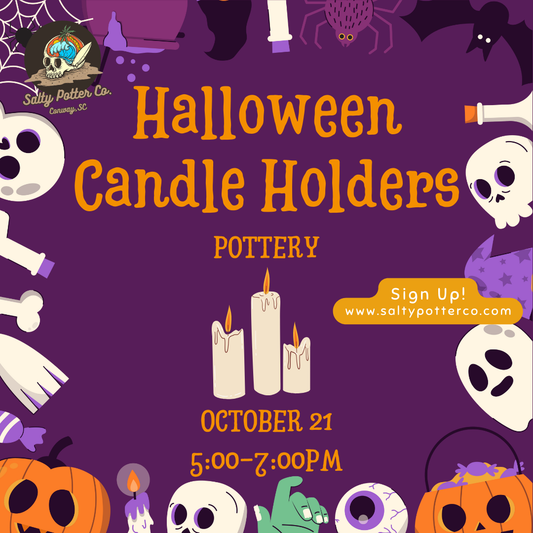 Adult Class- Halloween Candle Holders