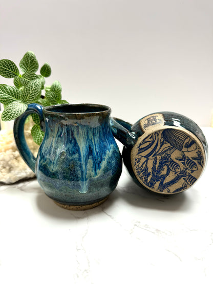 Blue Fish Mugs