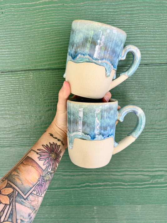 Ocean Blue Mugs