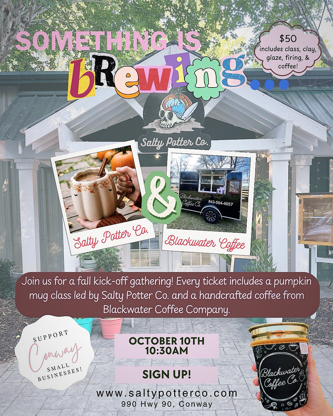 Clay & Coffee October 10thl