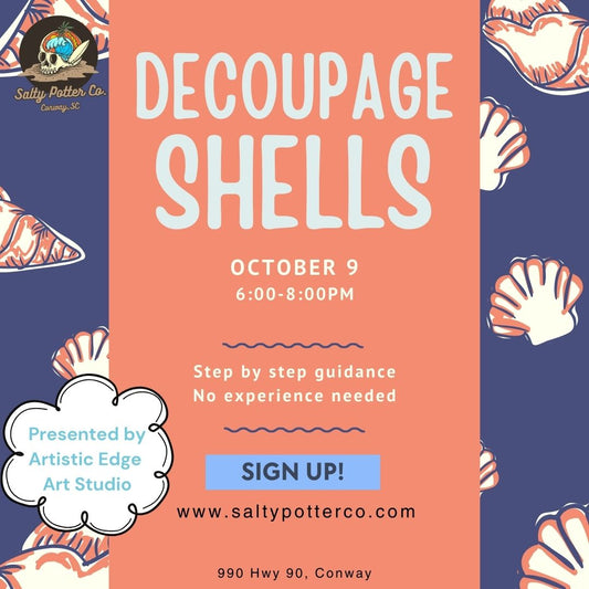 Decoupage Shells October 9