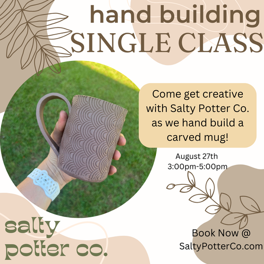 Single Lesson- Introduction to Hand Throwing AUGUST 27