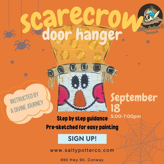 Scarecrow Door Hanger September 18