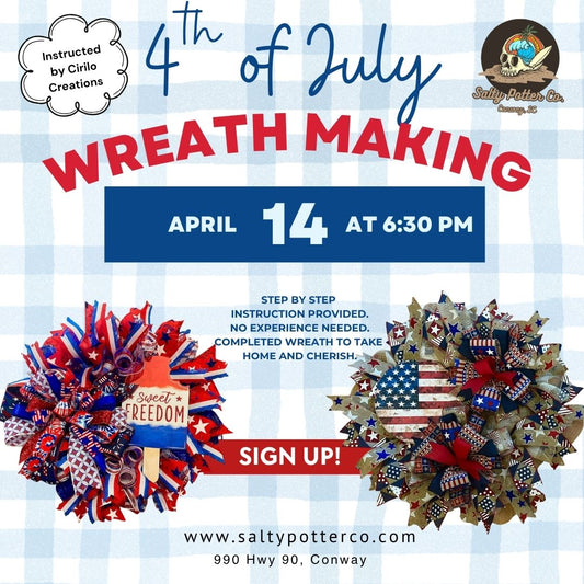 4th of July Wreath Making April 14