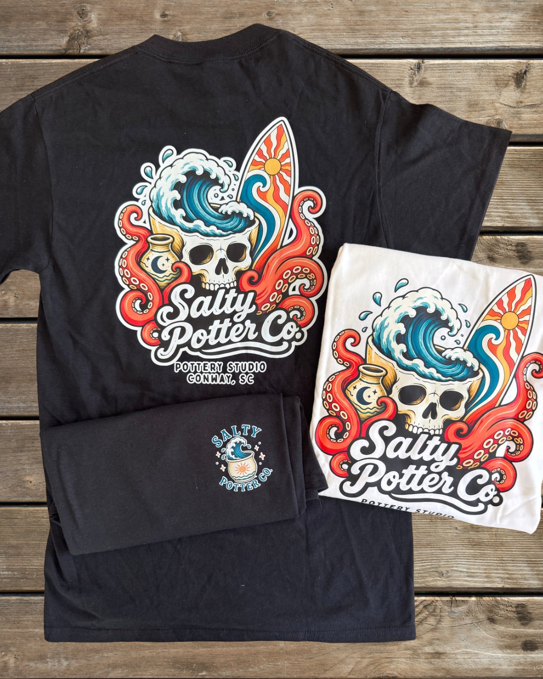 Orange Octopus Logo Shirt