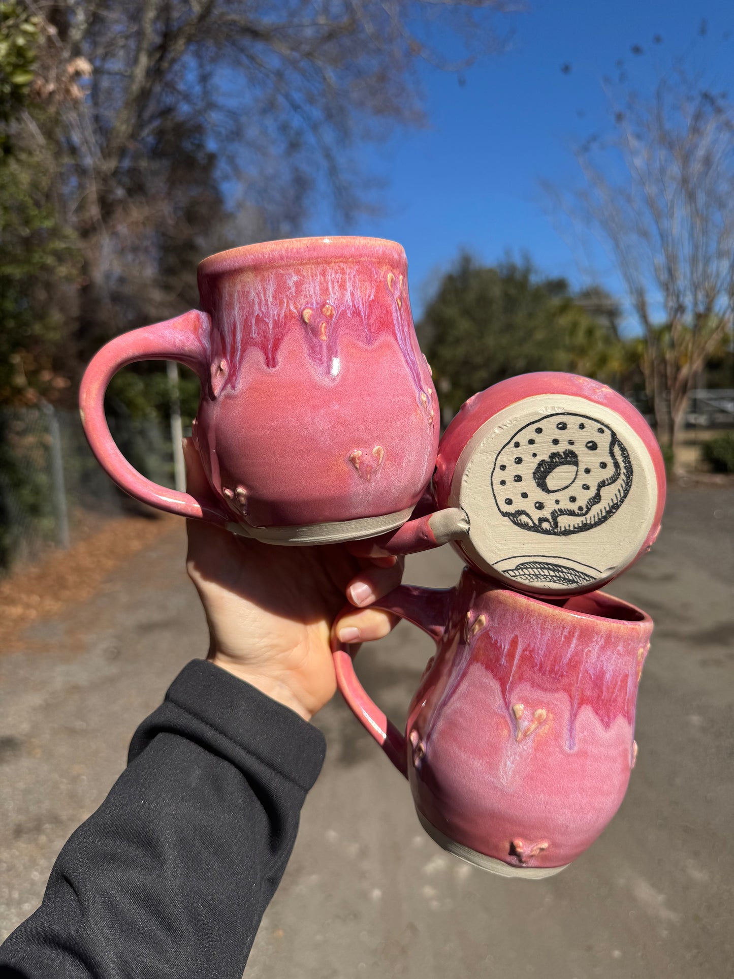 Valentine Heart Donut Mugs