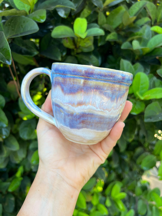 12 oz Turquoise Purple Melt Mug