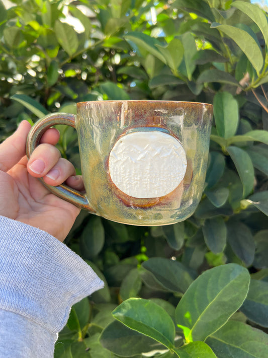 Green Medallion Mug