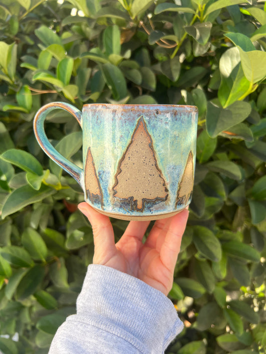 Northern Lights Tree Mug
