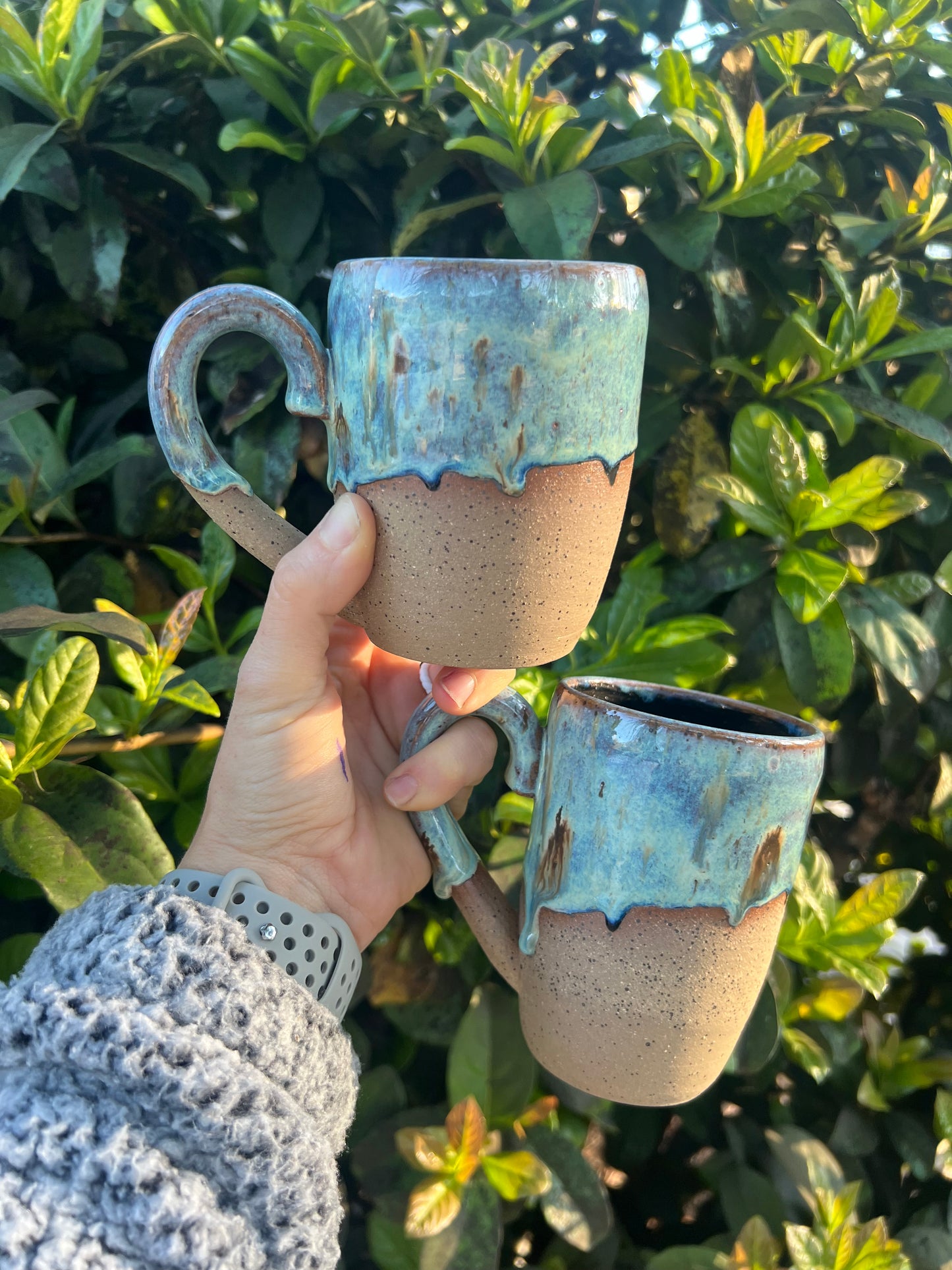 10oz Turquoise Mugs