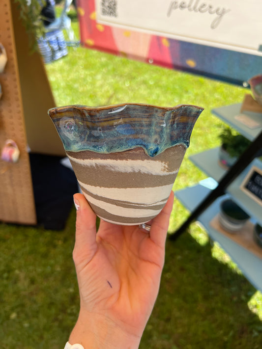 Blue Swirl Planter