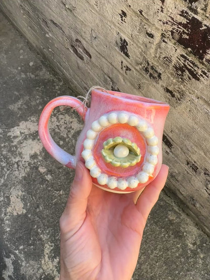 Clam Shell Pink & Yellow