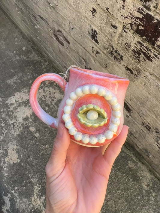 Clam Shell Pink & Yellow