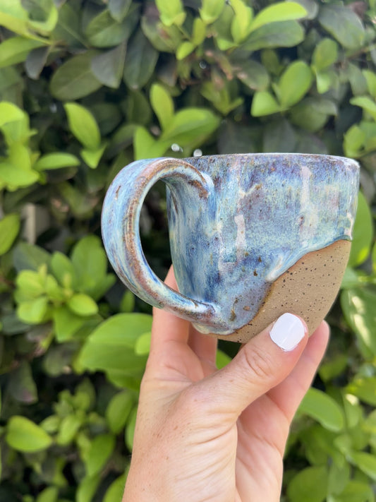 12oz Blue Green Speckled Mug